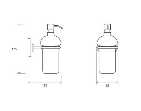 METROPOLITAN Wall Mounted Liquid Soap Dispenser Metropolitan