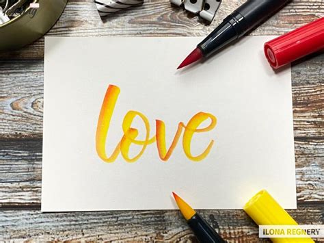 Ombre Lettering Amazing Techniques To Blend Colors