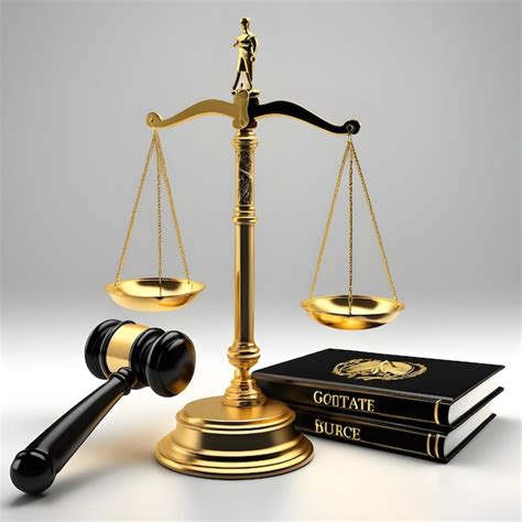 Premium Photo Golden Scale Of Justice