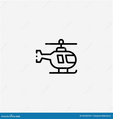 S Mbolo De S Mbolo De Icono Del Vector Del Helic Ptero Ilustraci N Del