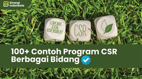 Contoh Program Csr Berbagai Bidang