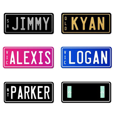 Personalised Mini Number Plates | Ride on Toys Kids