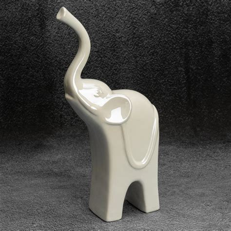 Słoń figurka ceramiczna SIMONA z perłowym połyskiem 392098 sklep