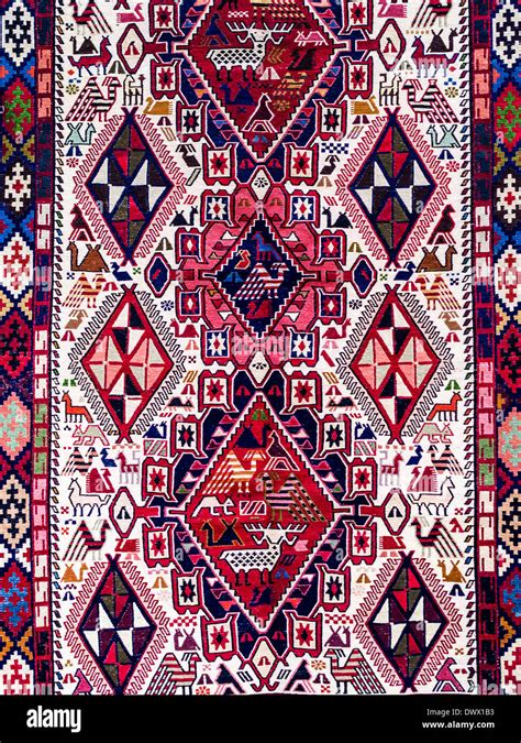 Traditional Georgian Carpet Carpets With Typical Geometrical Patterns