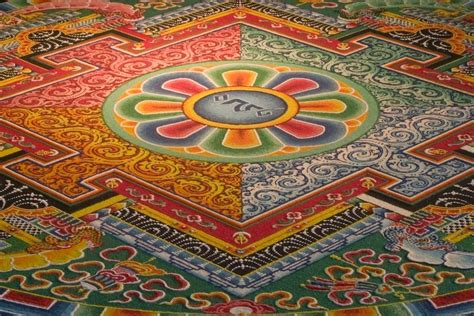 Tibetan Monks Create Wildly Intricate Sand Painting Before Washing It