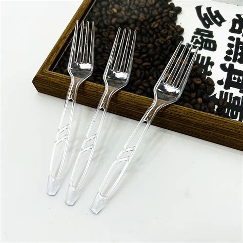 Disposable Transparent Heavy Duty Plastic Cutlery PS 5 2 G Fork China