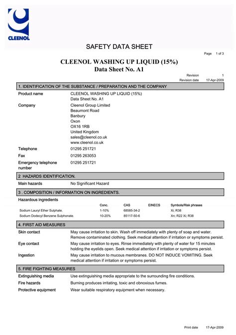 Gain Laundry Detergent Safety Data Sheet At Brandy Sabrina Blog