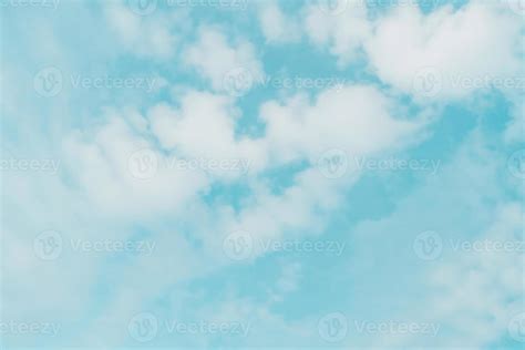 Abstract Pastel Blue Sky With White Cloud Background 19079003 Stock