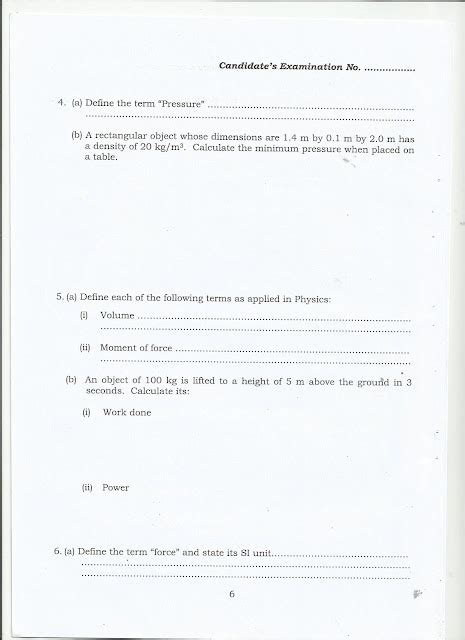 FORM TWO STUDY NOTES PAST PAPERS BLOG PHYSICS FORM TWO SECONDARY