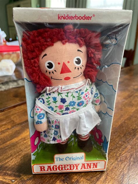 Vintage Original Raggedy Ann Knickerbocker Doll In Original Etsy