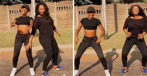 Johannesburg Mum And Daughter Go Viral For Amapiano Dance Challenge