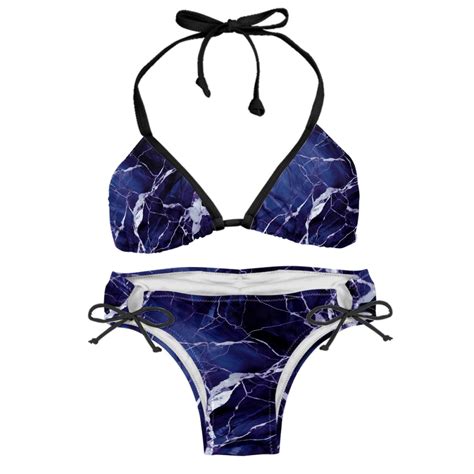 Bathing Suit For Women Womens Bikini Swimsuits String Bikini Xxl Blue