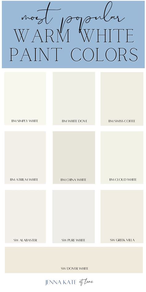 10 Best Warm White Paint Colors Loved By Designers - Jenna Kate at Home