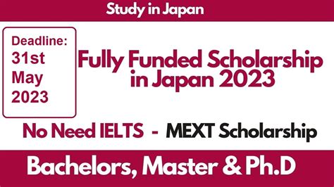 Japanese MEXT Scholarship NOW OPEN How To Apply For MEXT