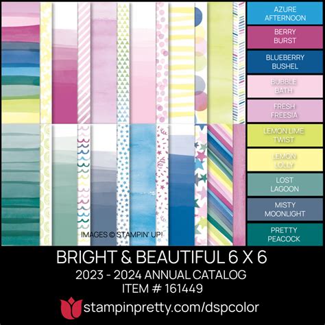 Meet The NEW Designer Series Paper UPDATED Color Charts Stampin Pretty