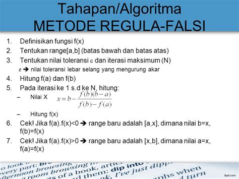 Metode Numerik Metode Regula Falsi Dan Contoh Soal – NBKomputer