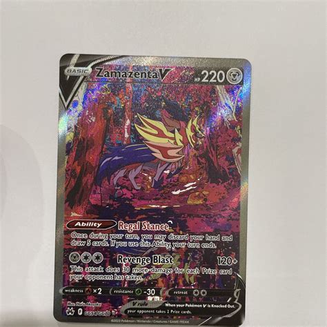 Mavin Pokemon Crown Zenith Zamazenta V Galarian Gallery GG54 Full Art