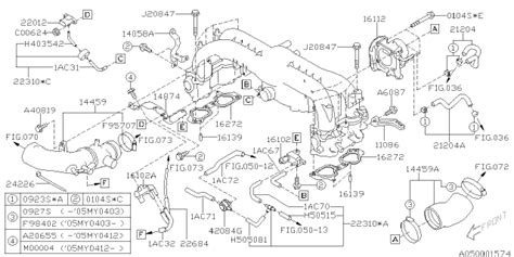 Air Intake Fuel Delivery New Subaru Duct Assembly Air