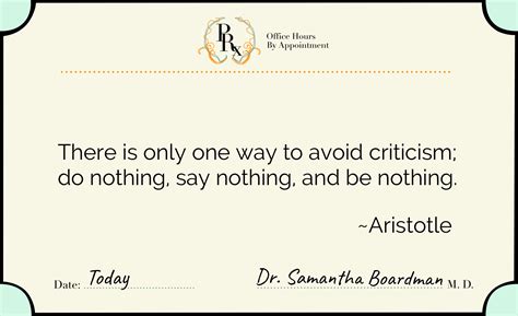 Aristotle on Criticism - Positive Prescription