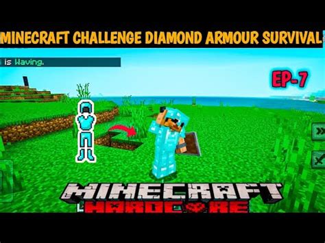I Made Diamond Armour Challenge Hardcore Survival All Armor And Tools Items Ep 7 Hindi YouTube