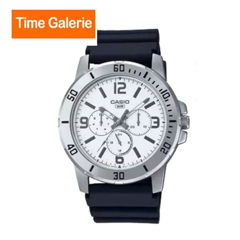 Casio General Mtp Vd B Black Resin Band Men Watch