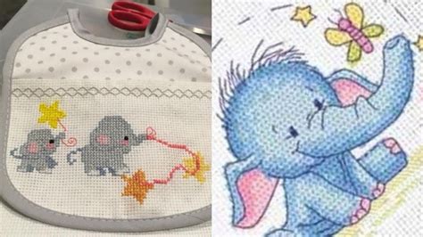 Extra Attractive And Outstanding Cross Stitch Hand Embroidered Elephant