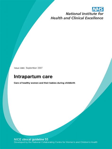 Intrapartum Care Pdf Childbirth Midwife