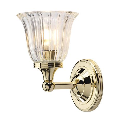 Austen Bathroom Wall Light Polished Brass Elstead Bath Austen1 Pb