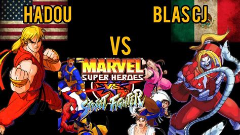 Marvel Super Heroes Vs Street Fighter Hadou Vs Blas Cj YouTube