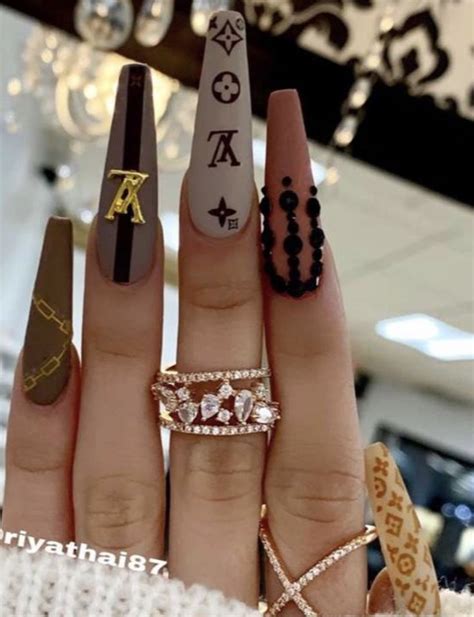 Gucci And Louis Vuitton Nails Acrylic Literacy Basics