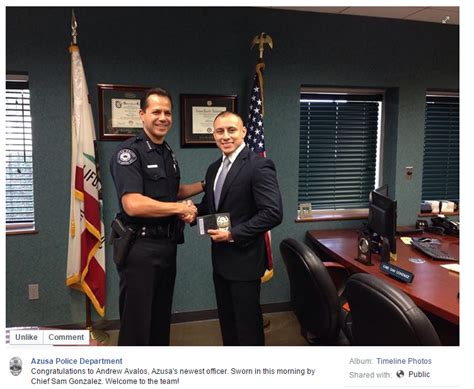 Great Facebook post from the Azusa Police Department / Sympathique post ...