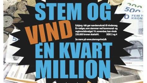 Præmie på en kvart million skal vække sløve vælgere ugeavisen dk