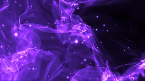 Abstract Purple Smoke Flies In Waves And Flying Particles Are Bright