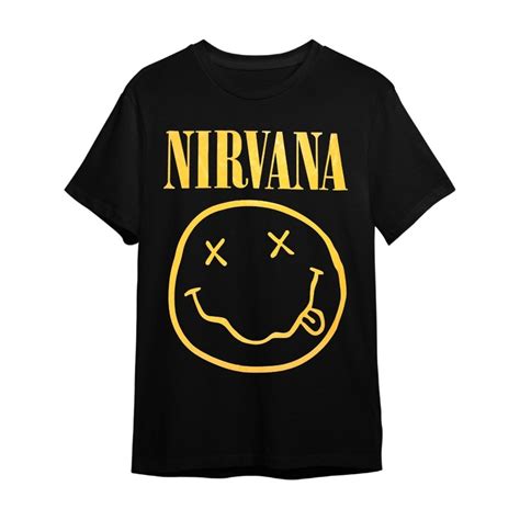 Camiseta Nirvana Preta De Banda Rock Masculina E Feminina Unissex