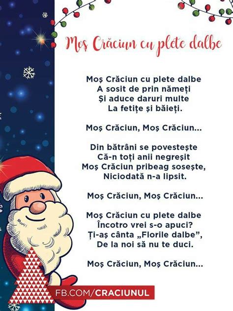 A Christmas Card With Santa Claus Holding A Sign That Says Merry Craciun