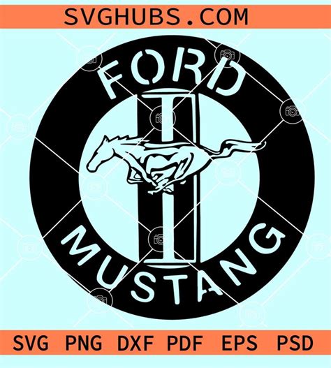 Ford Mustang SVG, Mustang logo svg, car lover svg, Mustang Svg cut file