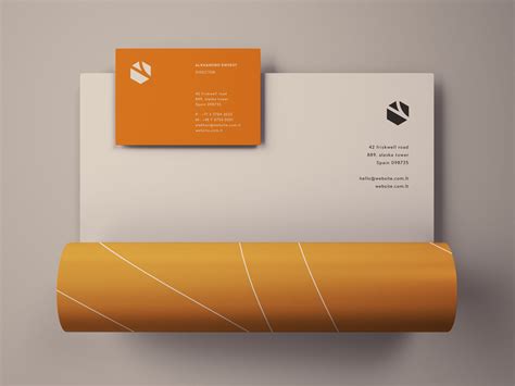 Letterhead and Business Card Mockup