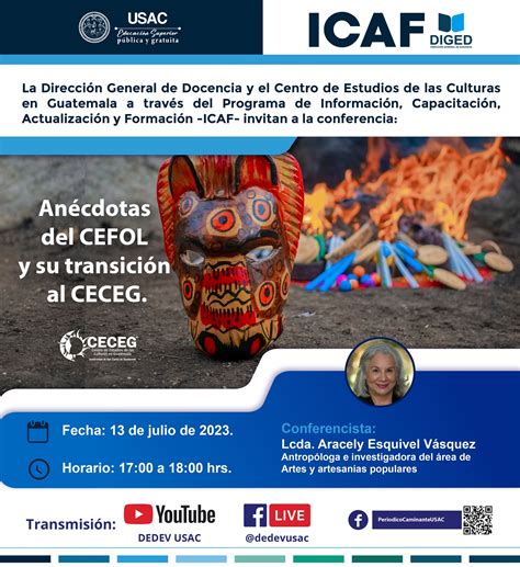 DEDEV USAC - 👉🏻 En la conferencia ICAF DIGED del 13 de...