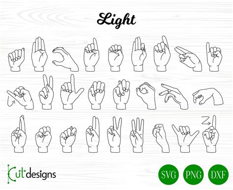 American Sign Language Svg Asl Svg Sign Language Hand Sign Etsy