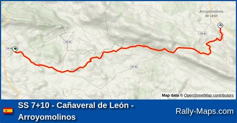 Ss Ca Averal De Le N Arroyomolinos Stage Map Rally De La