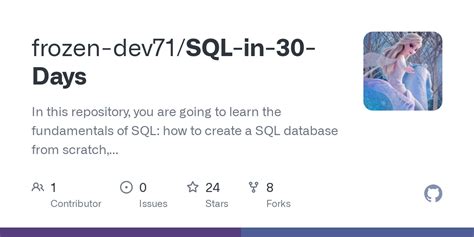 Sql In 30 Days Sql Short Notes Part 3 Pdf At Main · Frozen Dev71 Sql In 30 Days · Github