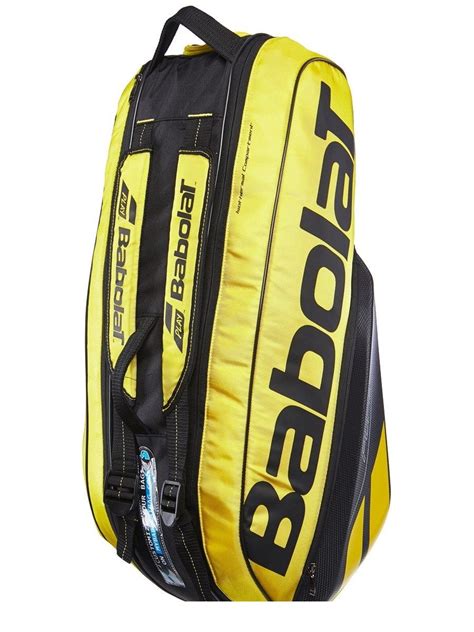 Babolat Rh X Pure Aero Bag Sportsmatch Bags Pure Products Yellow Bag