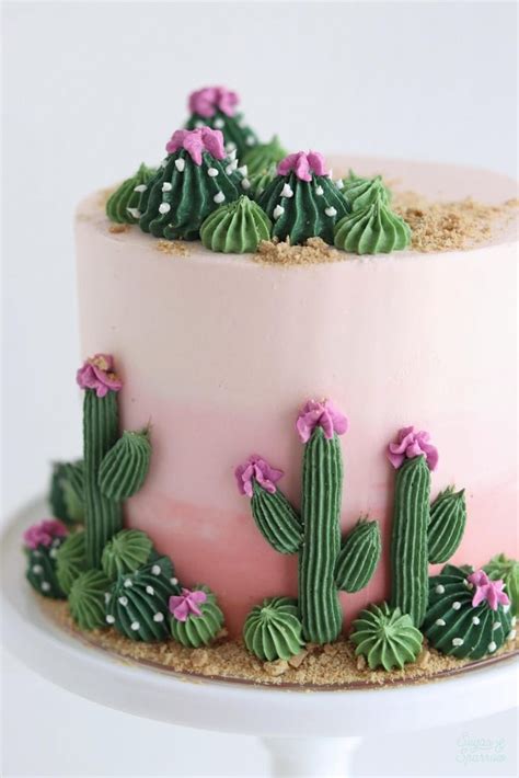 A Cactus Cake With Major Desert Vibes Sugar And Sparrow