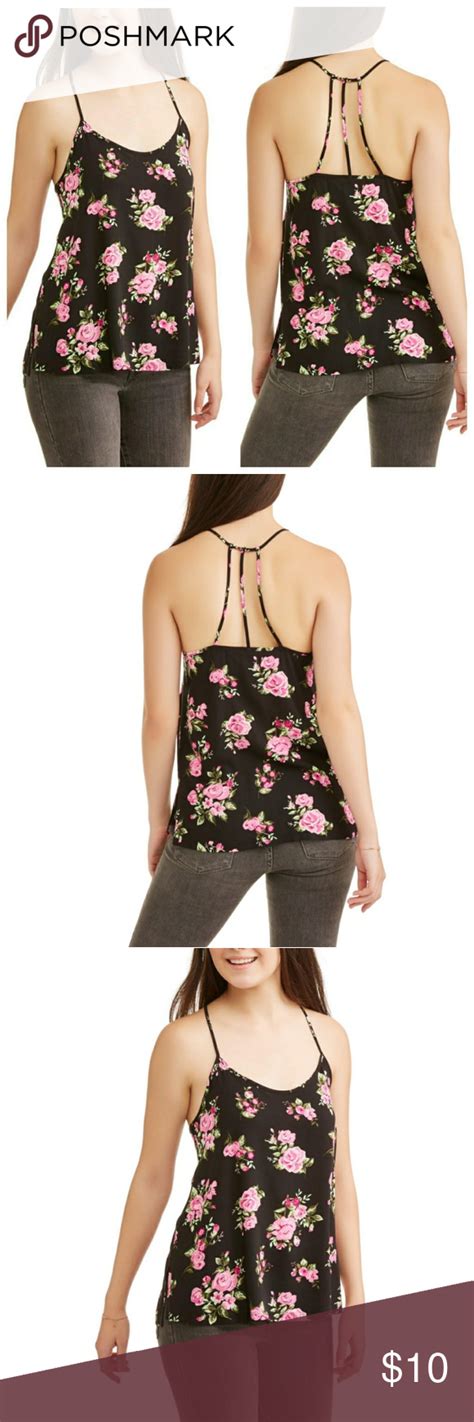 Donated Nwt Caged Floral Print Tank Top Floral Print Tank Top Tank