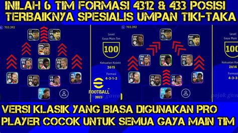 INILAH 6 TIM FORMASI 4312 433 VERSI KLASIK POSISI TERBAIKNYA SPESIAL