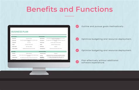 Business Plan Template in Excel, Google Sheets - Download | Template.net