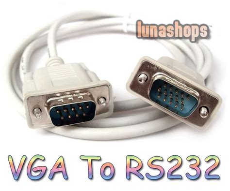 Ln002089 Rs232 Db9 9 Pin Male To Vga Video 15 Pin D Sub Converter