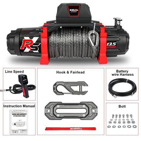 X Bull Winch Lb Load Capacity Electric Winch V Dc Power For