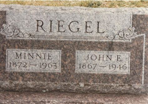 Minnie Severns Riegel Memorial Find A Grave