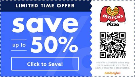 50 Off Marco S Pizza Coupon Codes December 2024